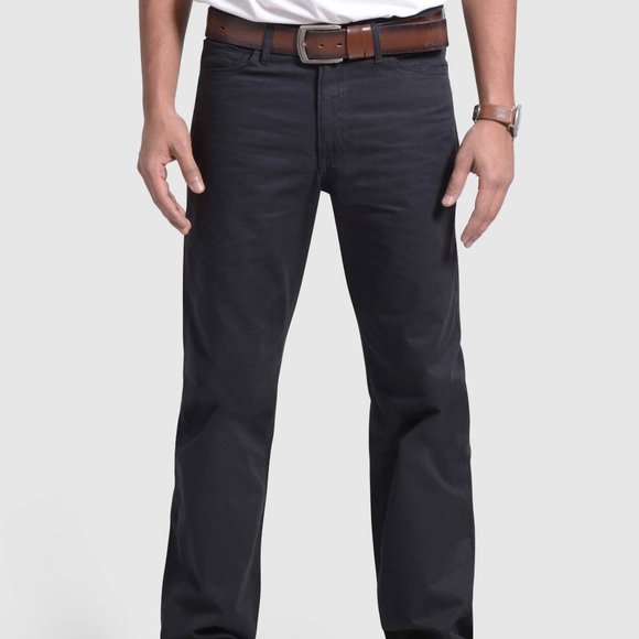 OLGYN Other - OLGYN Curved Pocket Black Flat Front Chino Pant